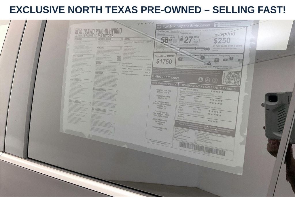 2026 Volvo XC90 Plug-In Hybrid T8 Ultra 7 Passenger