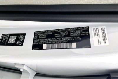 2026 Volvo XC90 Plug-In Hybrid T8 Ultra 7 Passenger