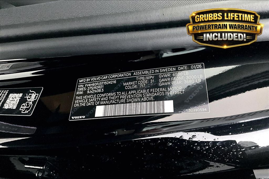 2026 Volvo XC90 Plug-In Hybrid T8 Core