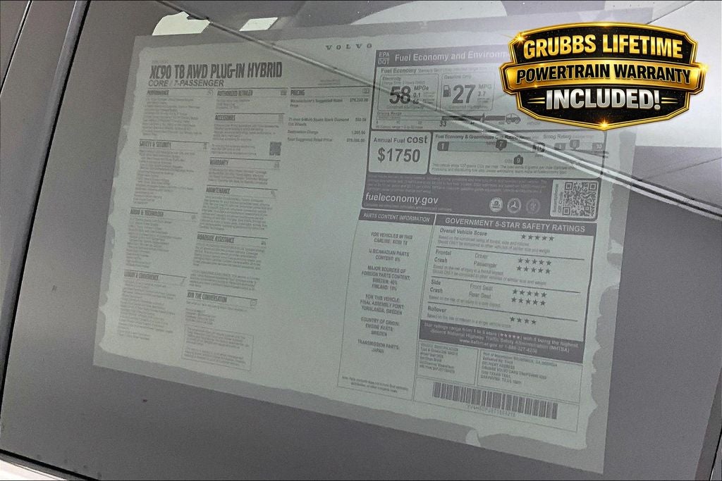 2026 Volvo XC90 Plug-In Hybrid T8 Core