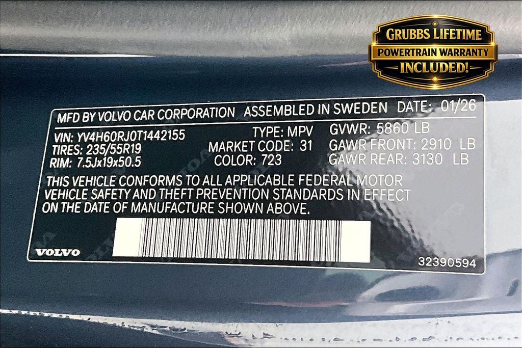 2026 Volvo XC60 Plug-In Hybrid T8 Core