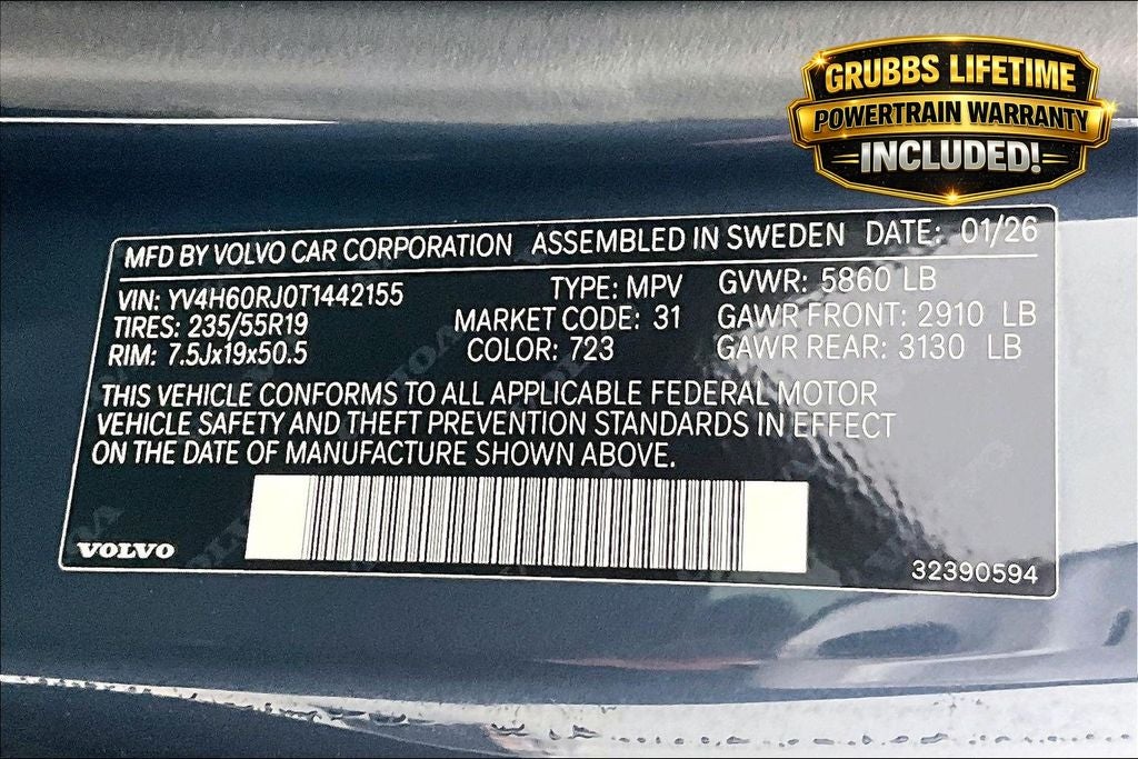 2026 Volvo XC60 Plug-In Hybrid T8 Core