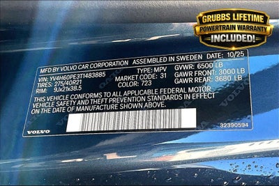 2026 Volvo XC60 Plug-In Hybrid T8 Core