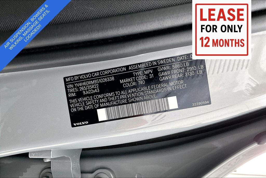 2025 Volvo XC60 Plug-In Hybrid T8 Ultra