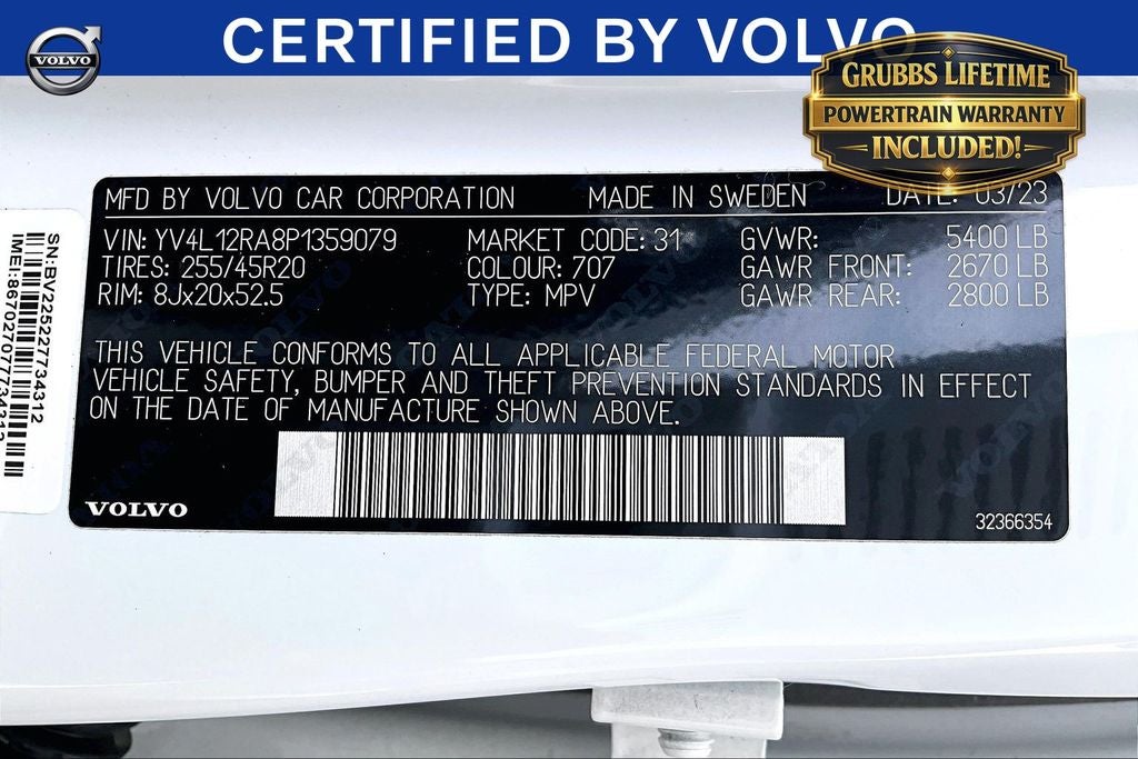 2023 Volvo XC60 B5 Ultimate Bright Theme