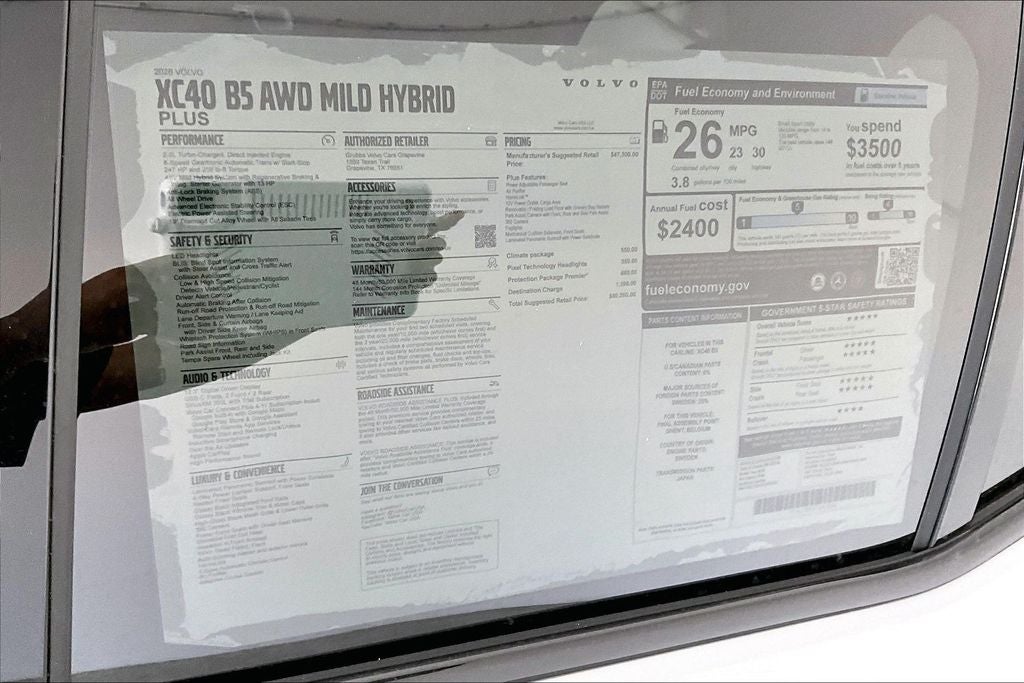 2026 Volvo XC40 B5 Plus