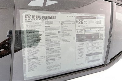 2026 Volvo XC40 B5 Ultra Black Edition