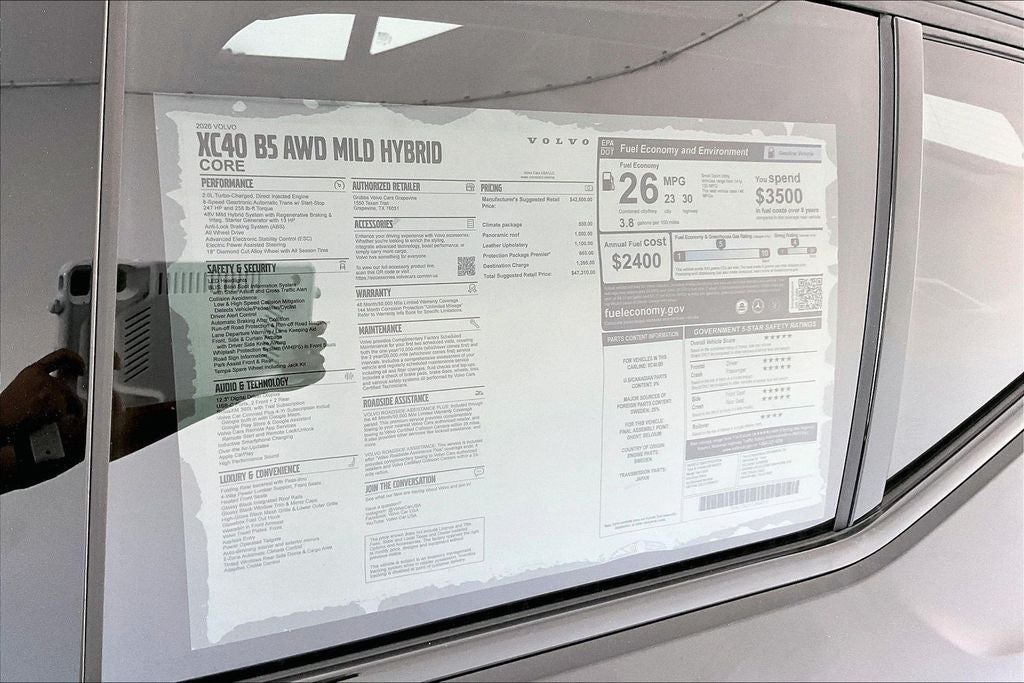 2026 Volvo XC40 B5 Core
