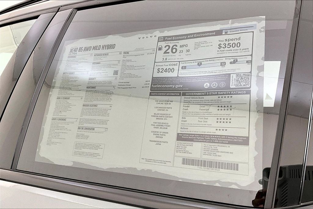 2026 Volvo XC40 B5 Ultra