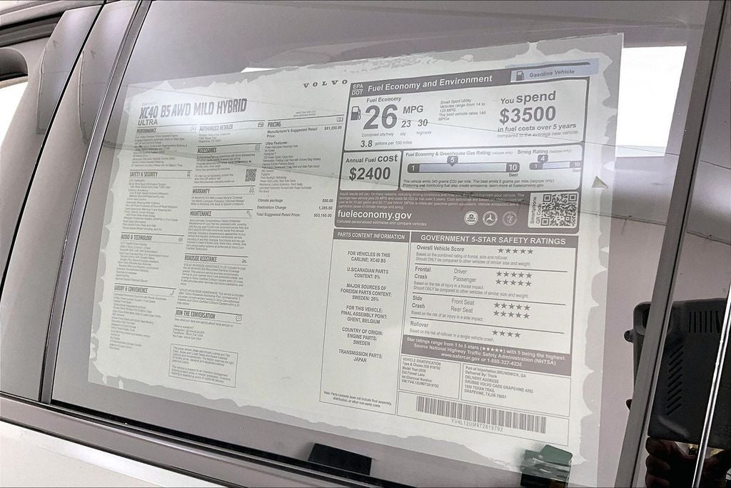2026 Volvo XC40 B5 Ultra