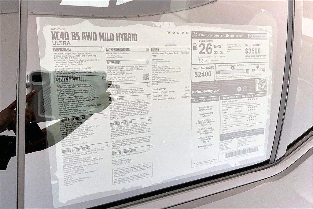 2026 Volvo XC40 B5 Ultra
