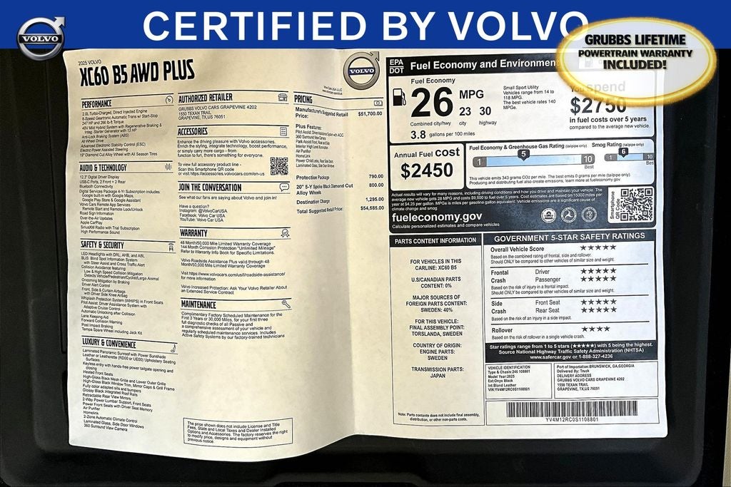 2025 Volvo XC60 PLUS