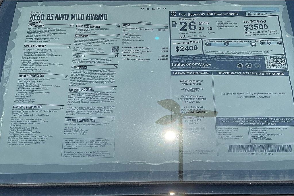 2026 Volvo XC60 B5 Plus