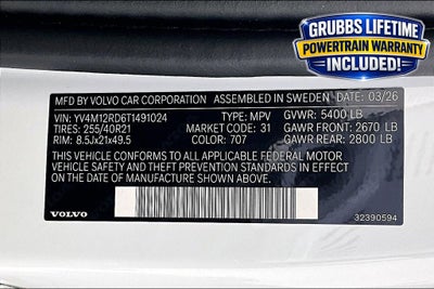 2026 Volvo XC60 B5 Ultra Black Edition
