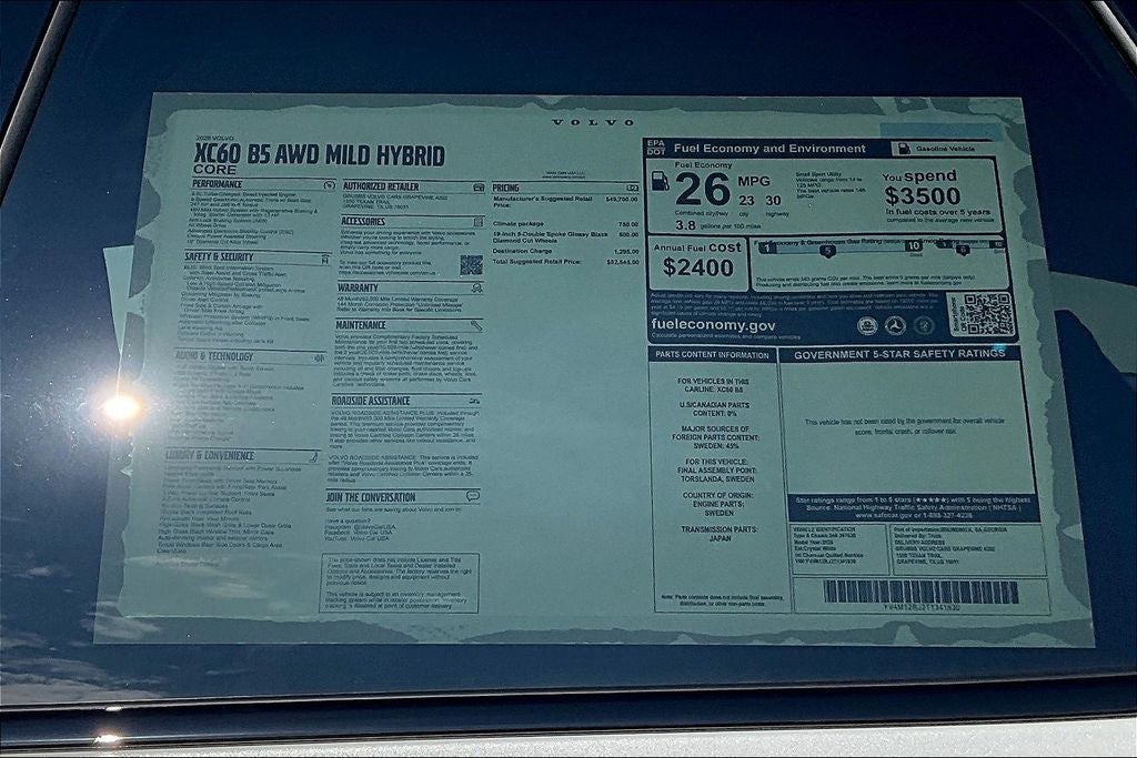 2026 Volvo XC60 B5 Core