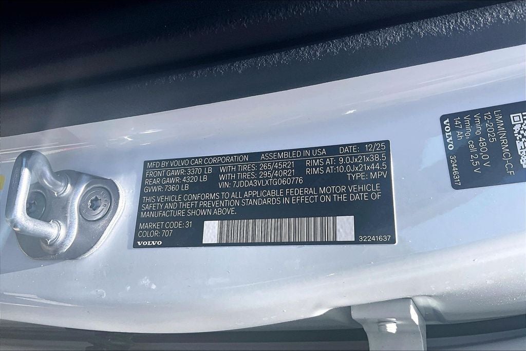 2026 Volvo EX90 Twin Motor Performance Ultra 7-Seater