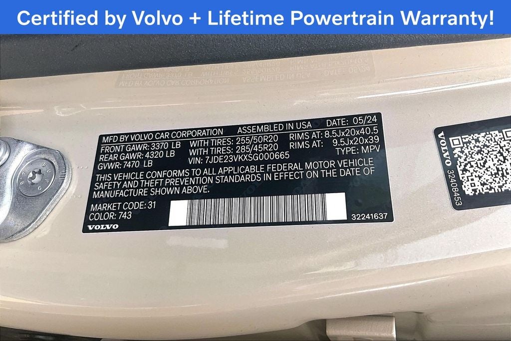 2025 Volvo EX90 Twin Motor Performance Plus 7-Seater