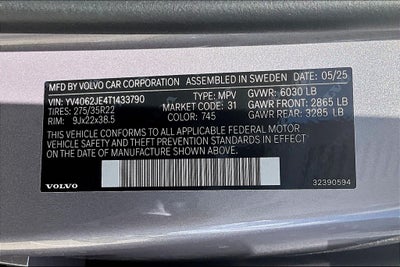 2026 Volvo XC90 B6 Plus 6-Seater