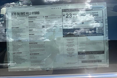 2026 Volvo XC90 B6 Plus 6-Seater