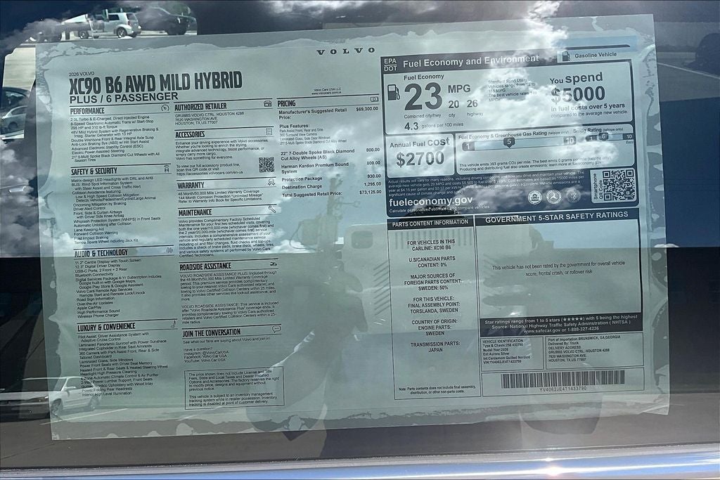 2026 Volvo XC90 B6 Plus 6-Seater