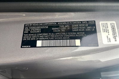 2026 Volvo XC90 B6 Plus 6-Seater