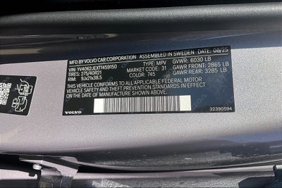 2026 Volvo XC90 B6 Plus 6-Seater