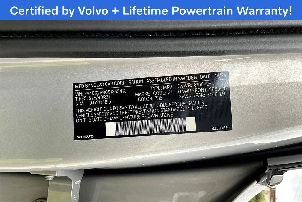 2025 Volvo XC90 B6 Plus 7-Seater 2025.5