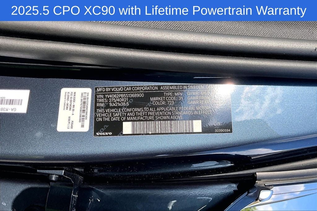 2025 Volvo XC90 B6 Plus 7-Seater 2025.5