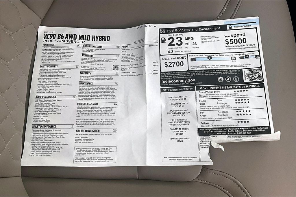 2026 Volvo XC90 B6 Plus 7-Seater