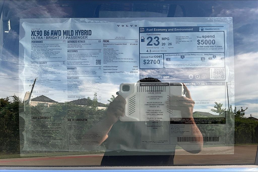 2026 Volvo XC90 B6 Ultra