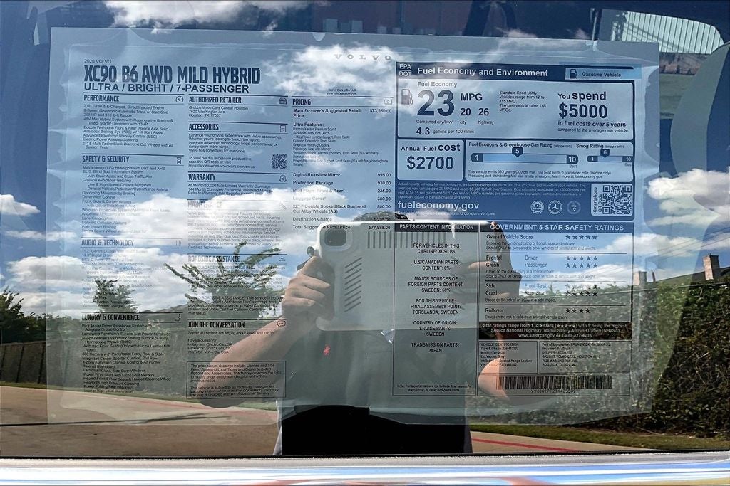 2026 Volvo XC90 B6 Ultra