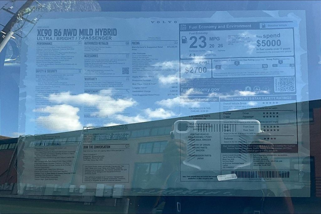 2026 Volvo XC90 B6 Ultra