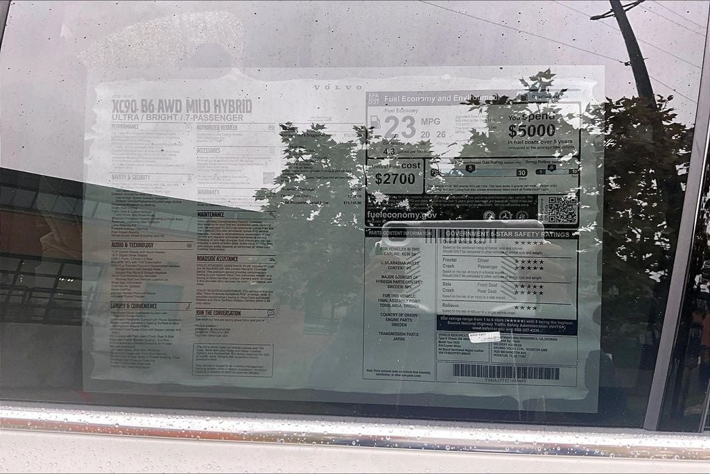 2026 Volvo XC90 B6 Ultra