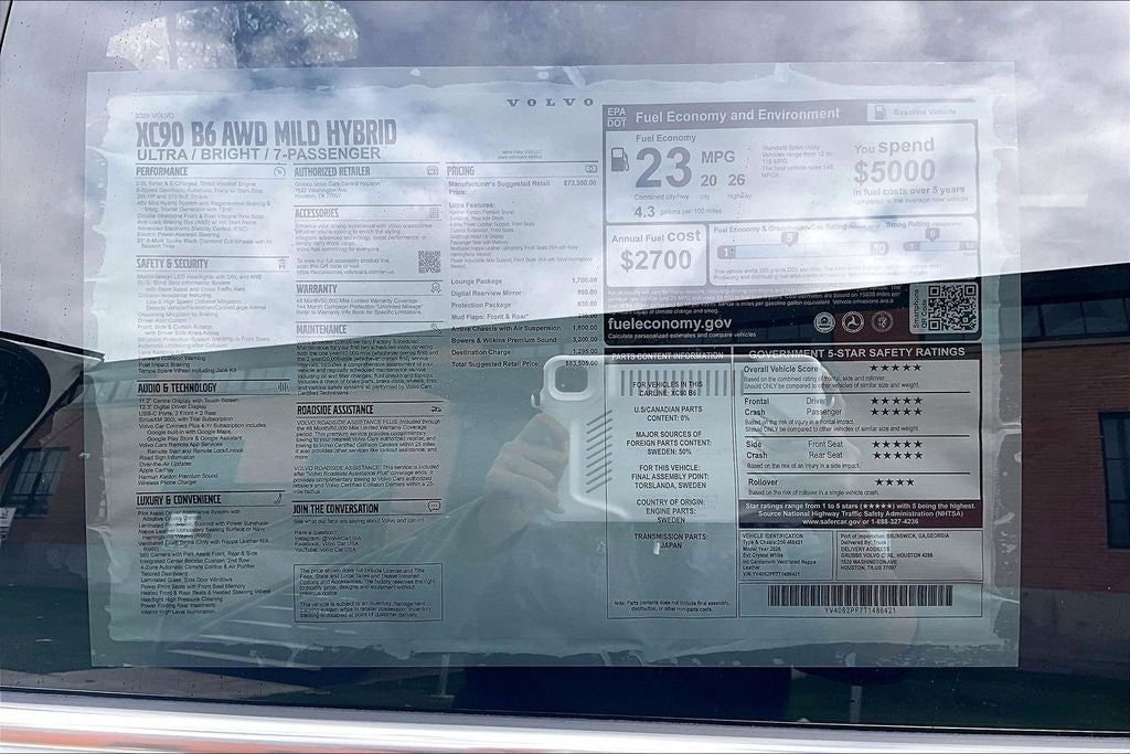 2026 Volvo XC90 B6 Ultra