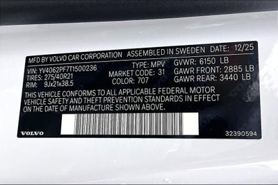 2026 Volvo XC90 B6 Ultra