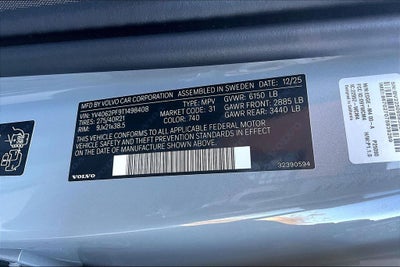 2026 Volvo XC90 B6 Ultra