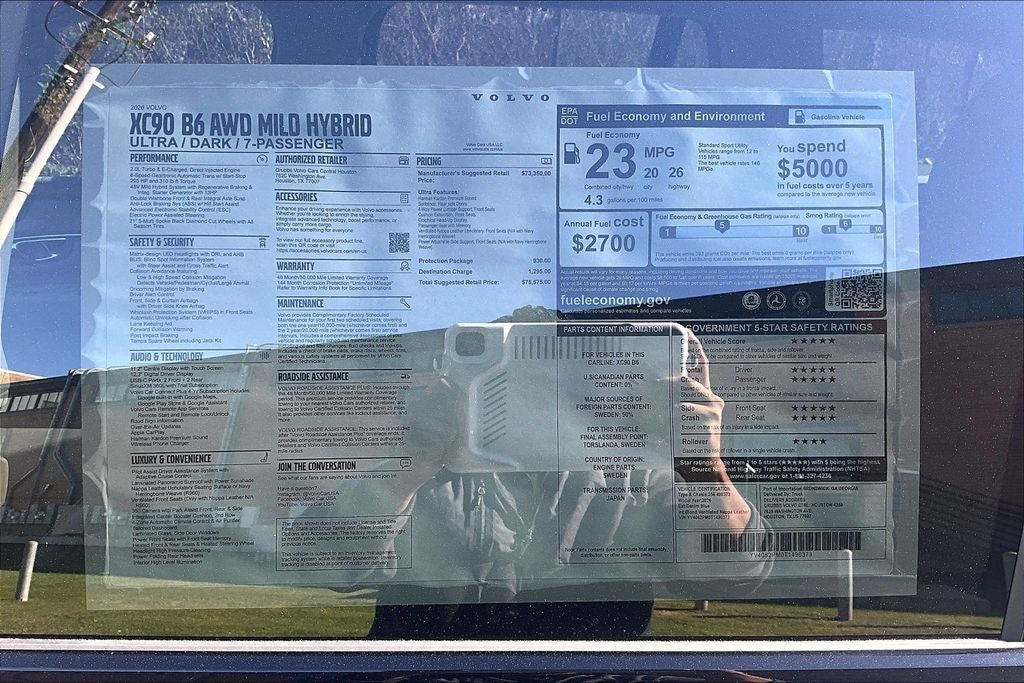 2026 Volvo XC90 B6 Ultra