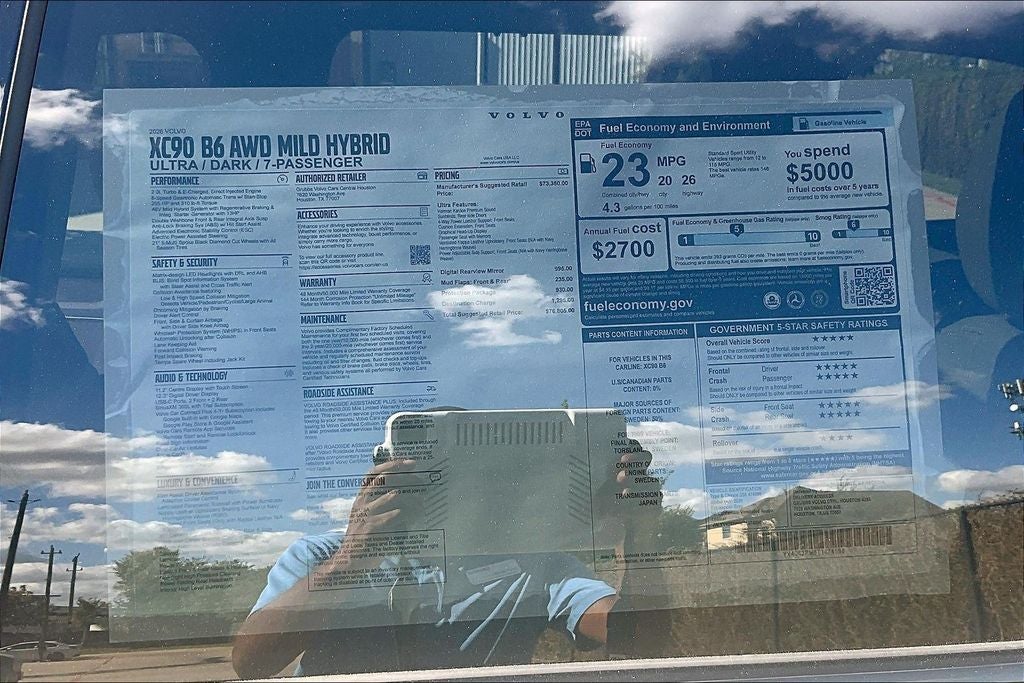 2026 Volvo XC90 B6 Ultra