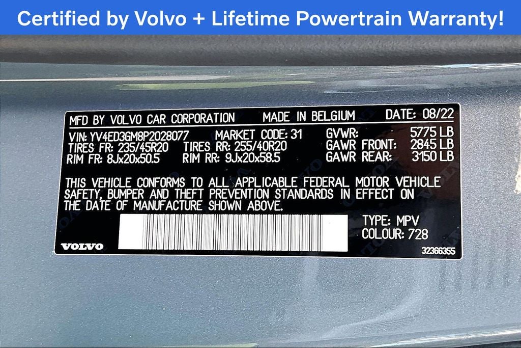 2023 Volvo C40 Recharge Pure Electric Ultimate