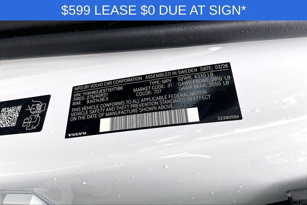 2026 Volvo XC90 Plug-In Hybrid T8 Plus 6 Passenger