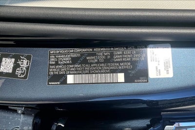 2026 Volvo XC90 Plug-In Hybrid T8 Ultra 6 Passenger