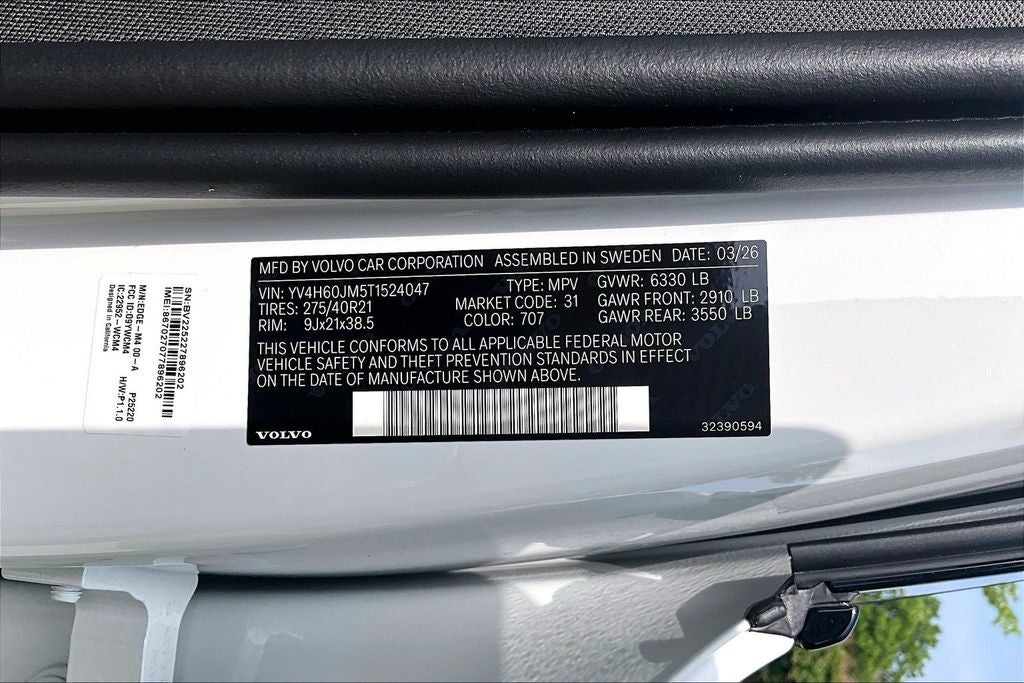 2026 Volvo XC90 Plug-In Hybrid T8 Ultra