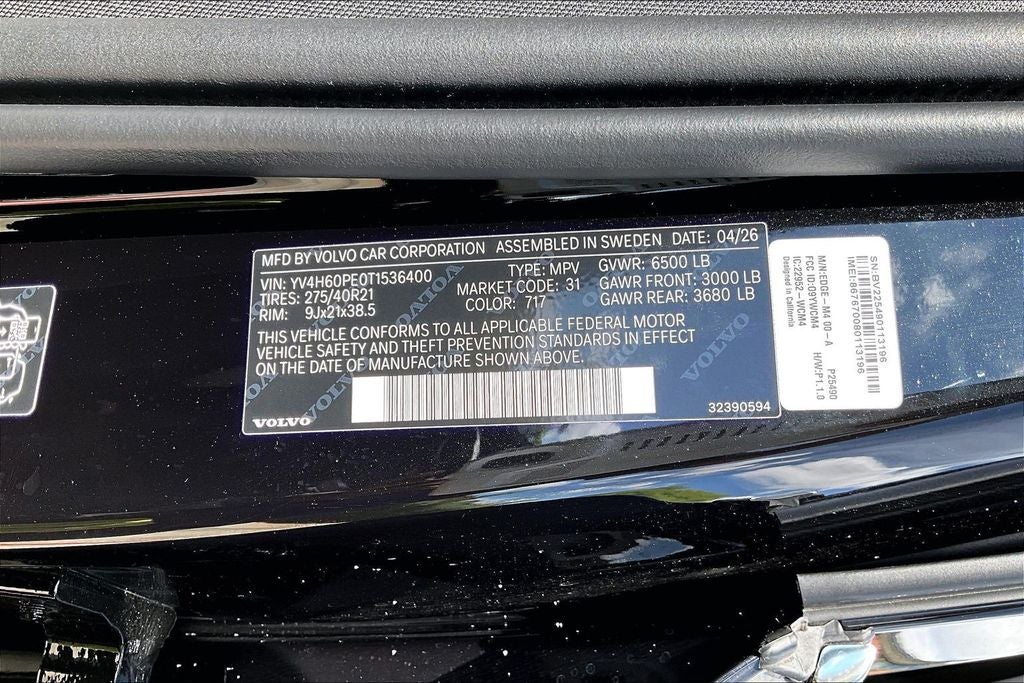 2026 Volvo XC90 Plug-In Hybrid T8 Plus 7 Passenger