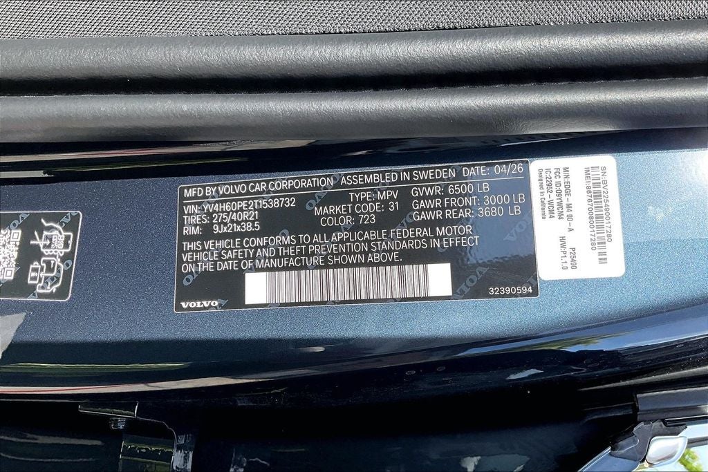 2026 Volvo XC90 Plug-In Hybrid T8 Plus 7 Passenger