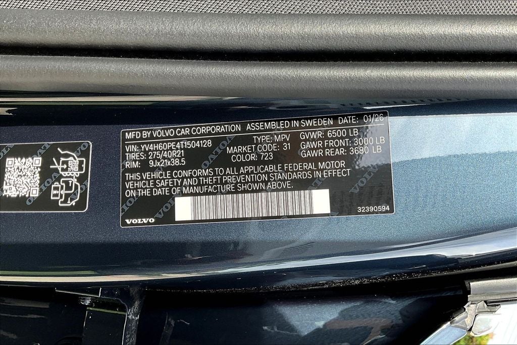 2026 Volvo XC90 Plug-In Hybrid T8 Plus 7 Passenger