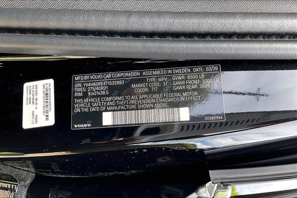 2026 Volvo XC90 Plug-In Hybrid T8 Plus 7 Passenger