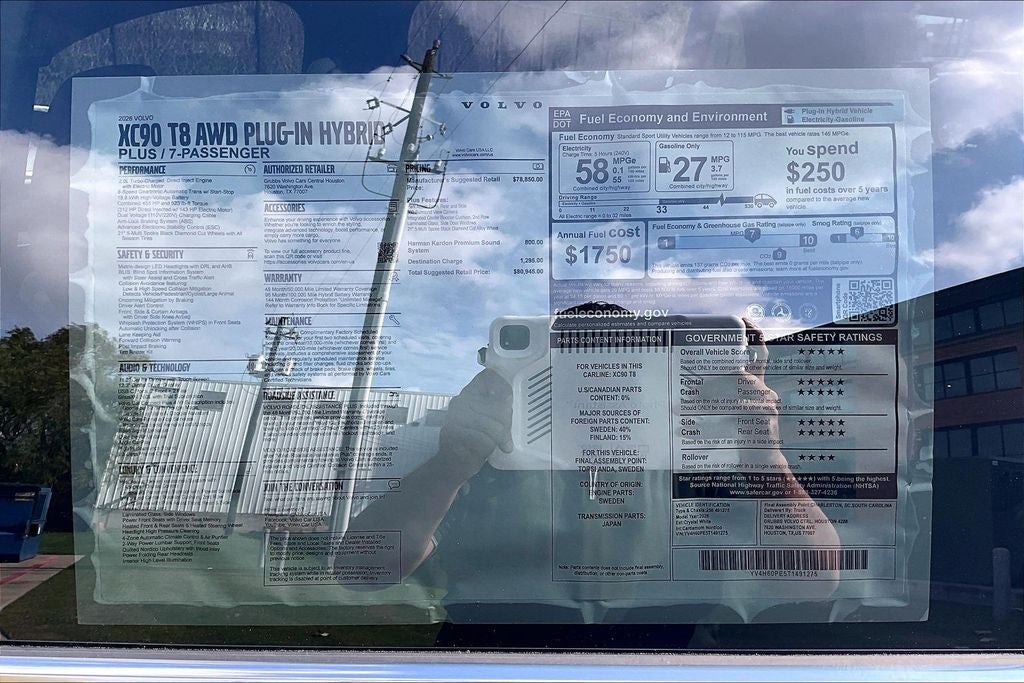2026 Volvo XC90 Plug-In Hybrid T8 Plus 7 Passenger