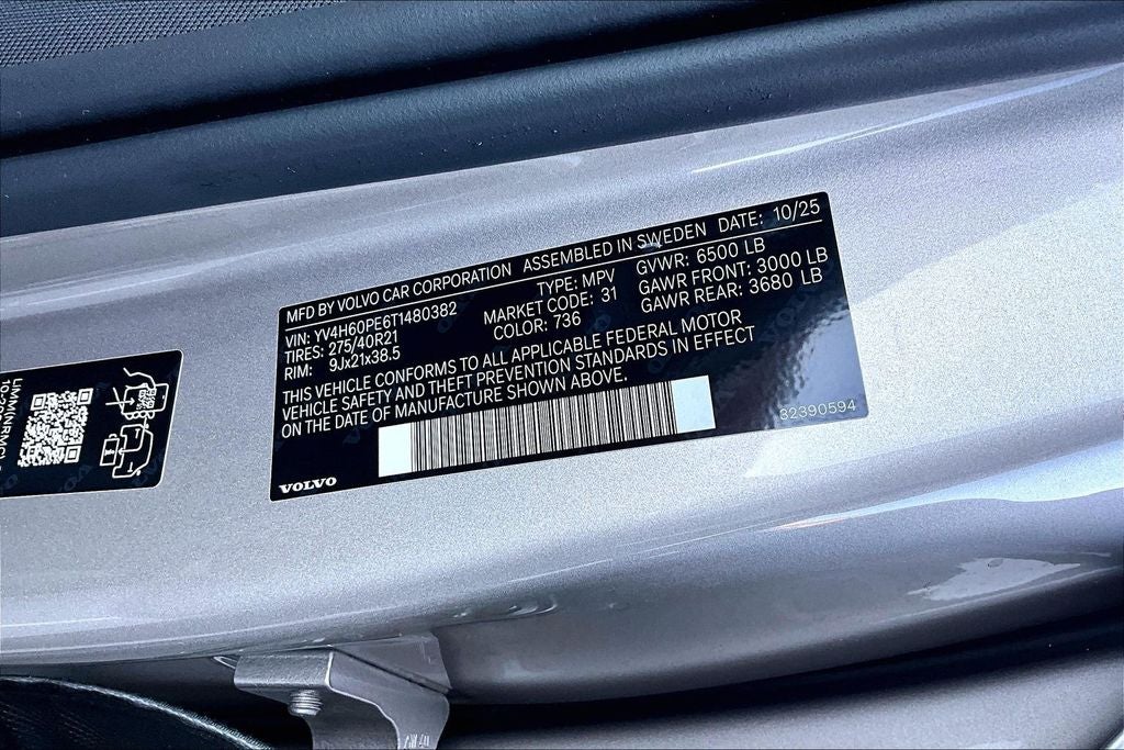 2026 Volvo XC90 Plug-In Hybrid T8 Plus 7 Passenger