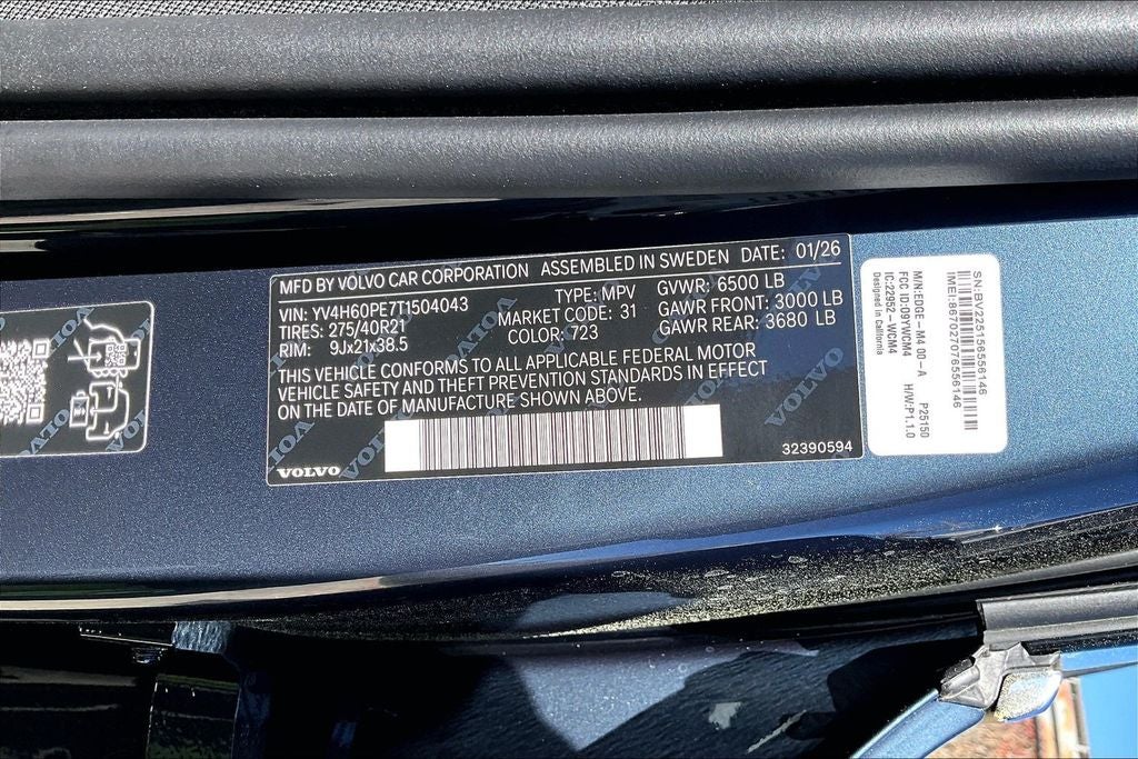 2026 Volvo XC90 Plug-In Hybrid T8 Plus 7 Passenger