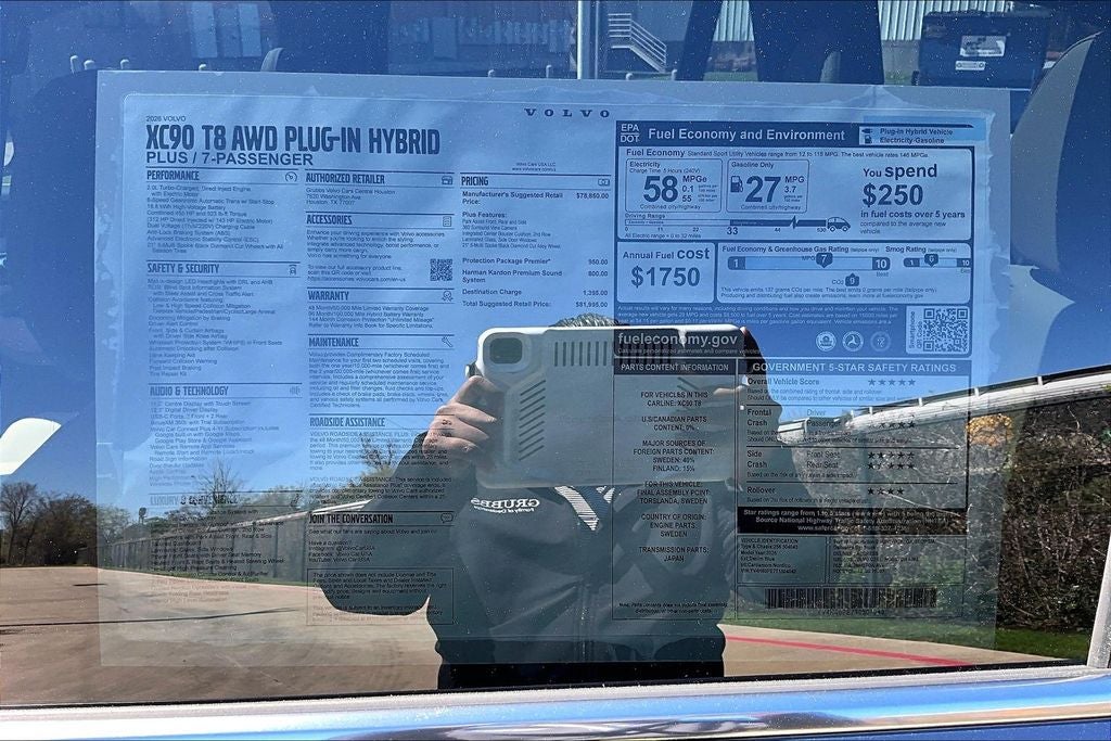 2026 Volvo XC90 Plug-In Hybrid T8 Plus 7 Passenger